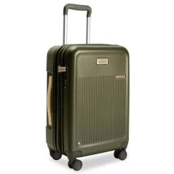 Briggs & Riley Spinner (4 Wheel) | Hardside Luggage-Sympatico Essential 56cm Carry-On Expandable Spinner - Olive