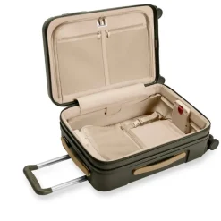 Briggs & Riley Spinner (4 Wheel) | Hardside Luggage-Sympatico Essential 56cm Carry-On Expandable Spinner - Olive