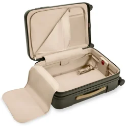 Briggs & Riley Spinner (4 Wheel) | Hardside Luggage-Sympatico Essential 56cm Carry-On Expandable Spinner - Olive