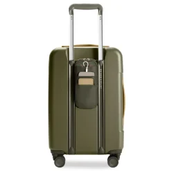 Briggs & Riley Spinner (4 Wheel) | Hardside Luggage-Sympatico Essential 56cm Carry-On Expandable Spinner - Olive