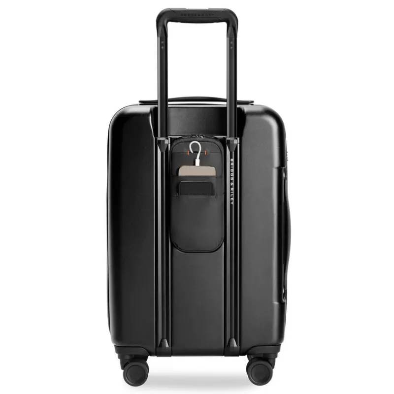 Briggs & Riley Spinner (4 Wheel) | Hardside Luggage-Sympatico Essential 56cm Carry-On Expandable Spinner - Black
