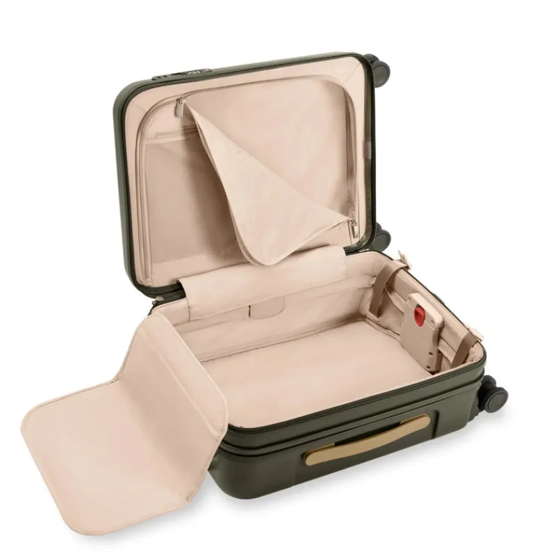 Briggs & Riley Spinner (4 Wheel) | Hardside Luggage-Sympatico Global 53cm Carry-On Expandable Spinner - Olive