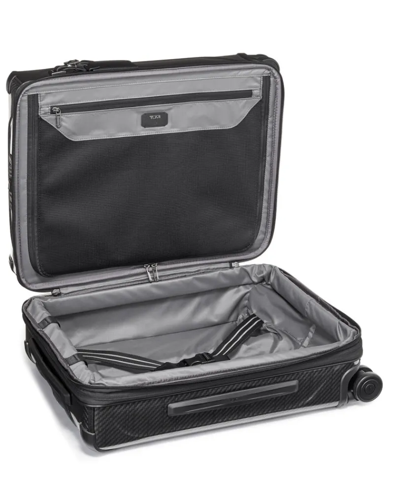 London Luggage Cabin Luggage-TEGRA-LITE Continental Expandable 4 Wheeled Carry-On - Black/Graphite