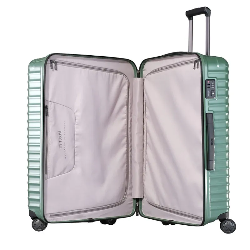 Titan Spinner (4 Wheel) | Hardside Luggage-Litron 4w Trolley L - Grape Green