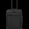 Travelite Spinner (4 Wheel) | Aluminium Luggage-Next Spinner (4 wheels) 55cm with Front Pocket - Black