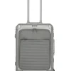 Travelite Spinner (4 Wheel) | Aluminium Luggage-Next Spinner (4 wheels) 55cm with Front Pocket - Silver