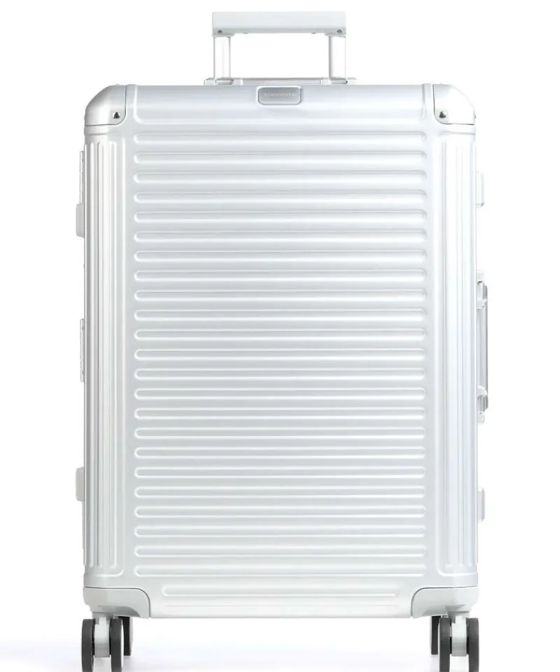 Travelite Spinner (4 Wheel) | Aluminium Luggage-Next Spinner (4 wheels) 77cm - Silver