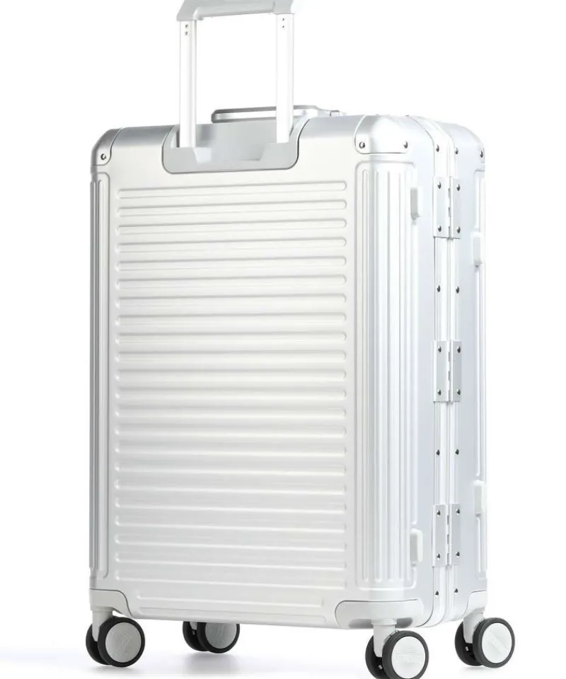Travelite Spinner (4 Wheel) | Aluminium Luggage-Next Spinner (4 wheels) 67cm - Silver