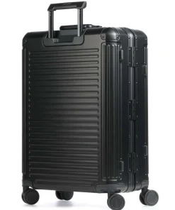 Travelite Spinner (4 Wheel) | Aluminium Luggage-Next Spinner (4 wheels) 77cm - Black