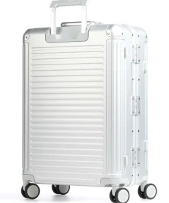Travelite Spinner (4 Wheel) | Aluminium Luggage-Next Spinner (4 wheels) 77cm - Silver