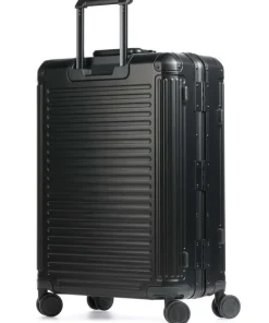 Travelite Spinner (4 Wheel) | Aluminium Luggage-Next Spinner (4 wheels) 67cm - Black
