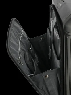 Travelite Spinner (4 Wheel) | Aluminium Luggage-Next Spinner (4 wheels) 55cm with Front Pocket - Black