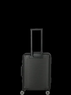 Travelite Spinner (4 Wheel) | Aluminium Luggage-Next Spinner (4 wheels) 55cm with Front Pocket - Black
