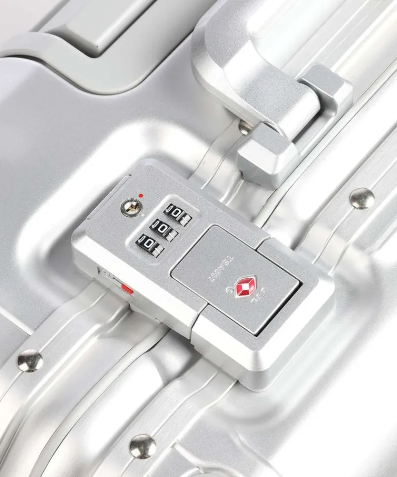 Travelite Upright (2 Wheel) | Aluminium Luggage-Next Trolley (2 wheels) 45cm - Silver