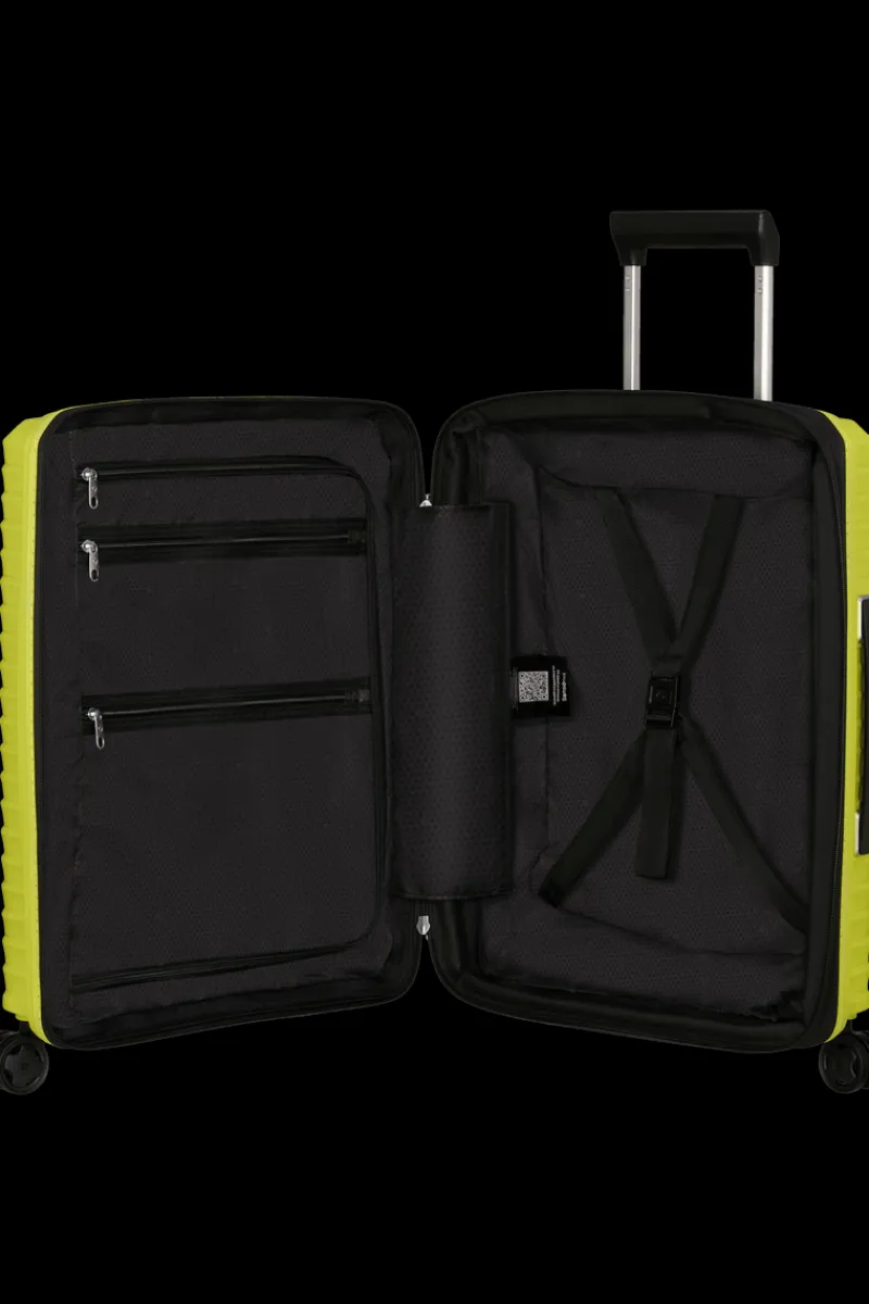 Samsonite Spinner (4 Wheel) | Lightweight Luggage-UPSCAPE Spinner Expandable (4 wheels) 55cm - Lime