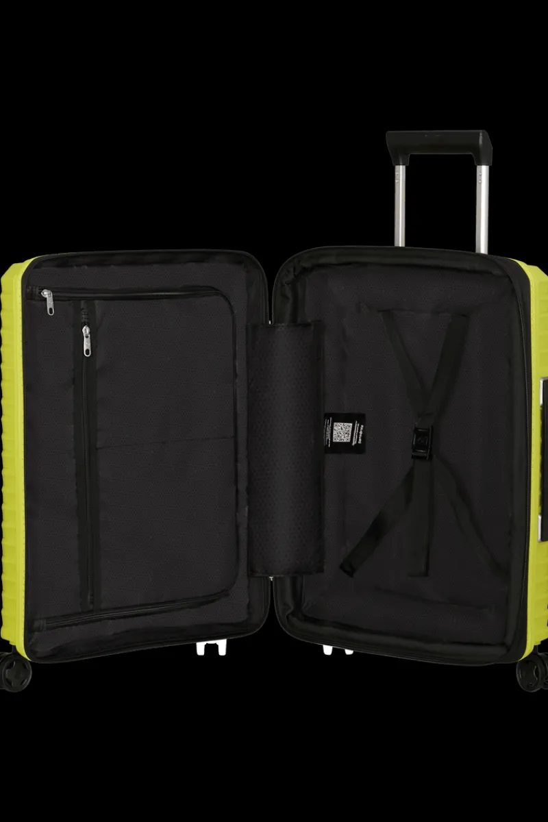 Samsonite Spinner (4 Wheel) | Cabin Luggage-UPSCAPE Spinner Expandable (4 wheels) 55cm Easy Access - Lime