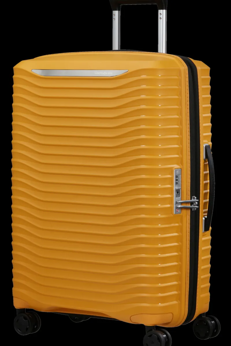 Samsonite Spinner (4 Wheel) | Eco Friendly Luggage-UPSCAPE Spinner Expandable (4 wheels) 68cm - Yellow