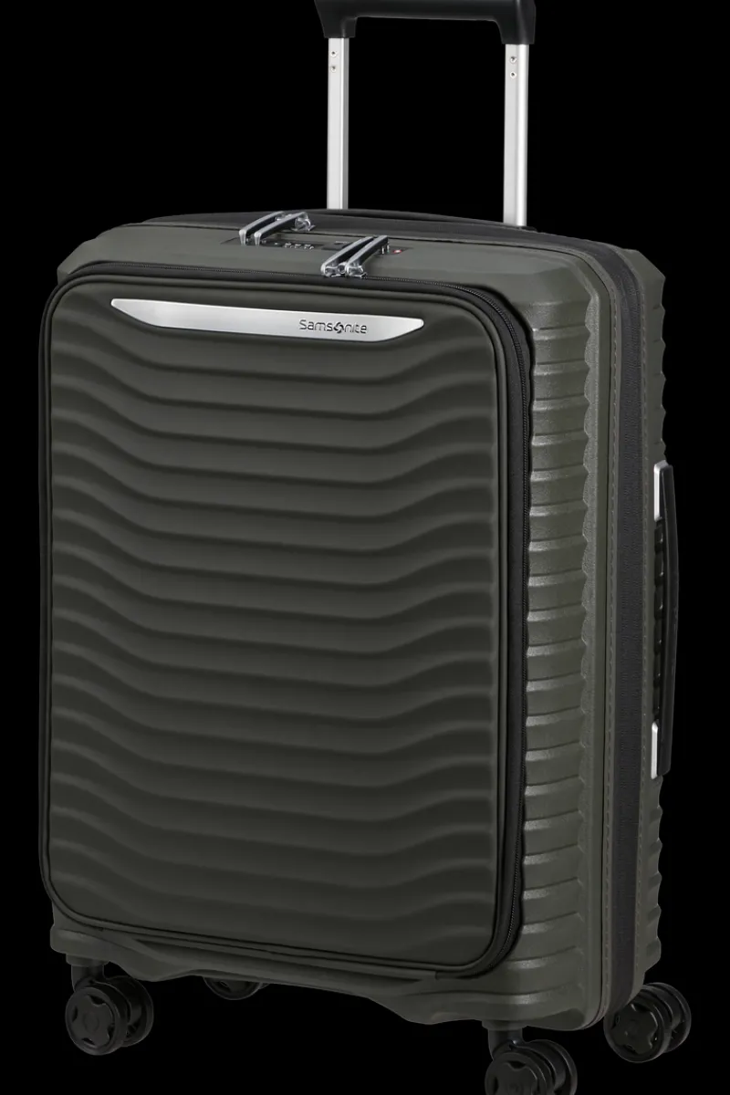 Samsonite Spinner (4 Wheel) | Hardside Luggage-UPSCAPE Spinner Expandable (4 wheels) 55cm Easy Access - Climbing Ivy