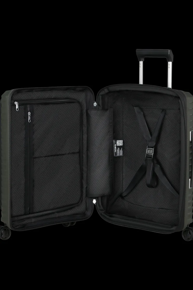Samsonite Spinner (4 Wheel) | Hardside Luggage-UPSCAPE Spinner Expandable (4 wheels) 55cm Easy Access - Climbing Ivy