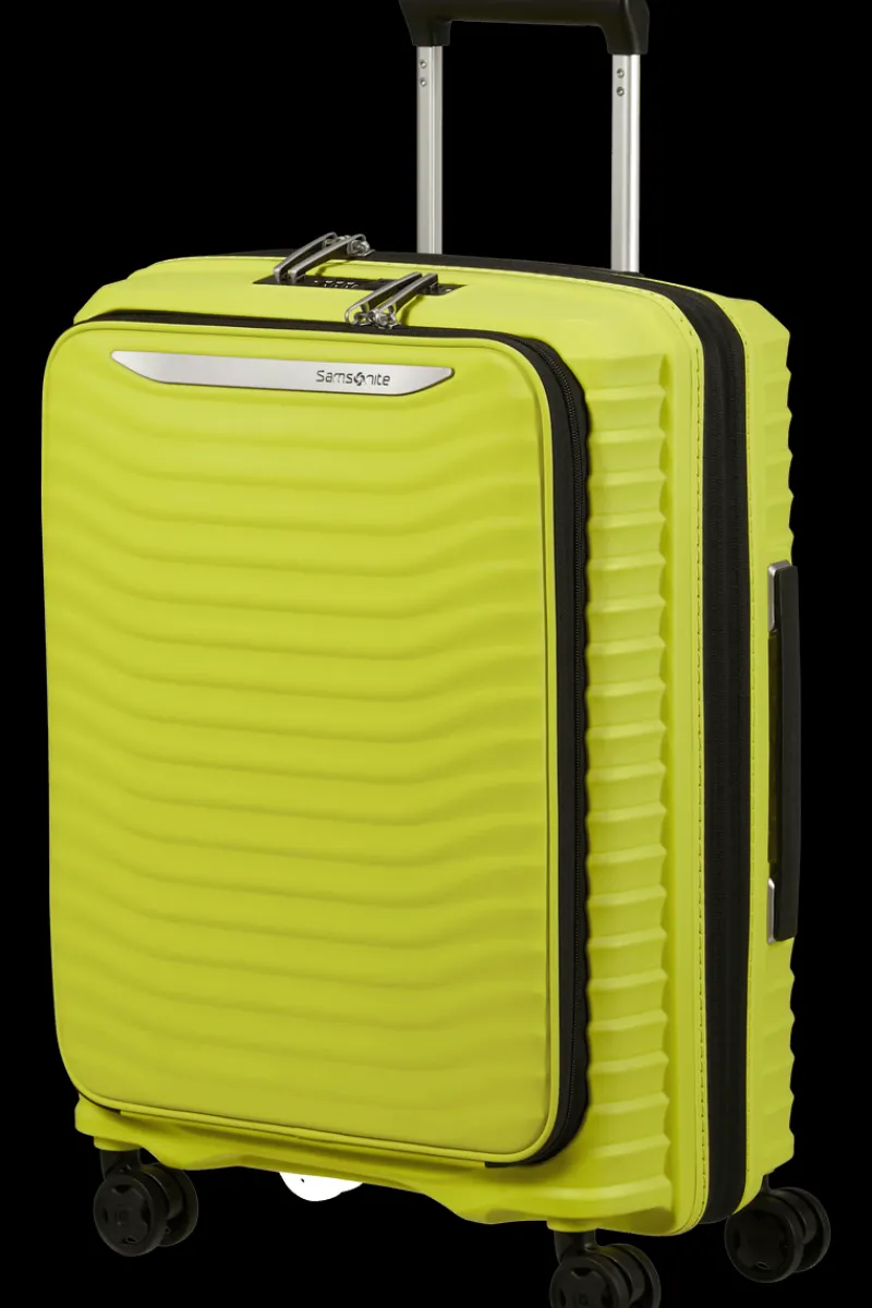 Samsonite Spinner (4 Wheel) | Cabin Luggage-UPSCAPE Spinner Expandable (4 wheels) 55cm Easy Access - Lime