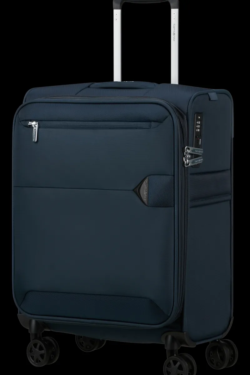 Samsonite Spinner (4 Wheel) | Cabin Luggage-URBIFY Spinner expandable (4 wheels) 55cm - Navy Blue