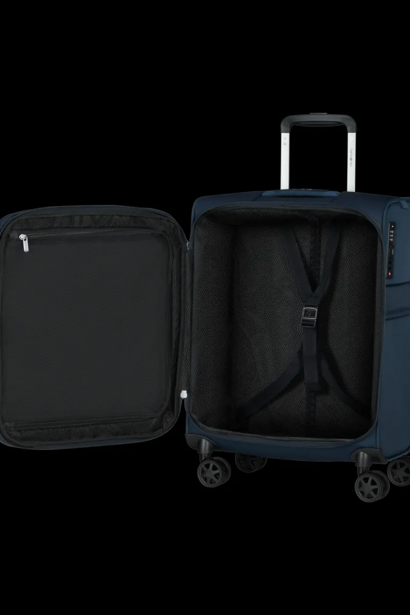 Samsonite Spinner (4 Wheel) | Cabin Luggage-URBIFY Spinner expandable (4 wheels) 55cm - Navy Blue