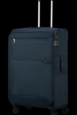 London Luggage Spinner (4 Wheel) | Softside Luggage-URBIFY Spinner expandable (4 wheels) 78cm - Navy Blue