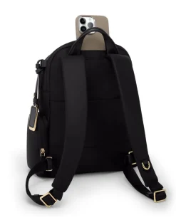 London Luggage Backpacks-VOYAGEUR Celina Medium Backpack - Black/Gold