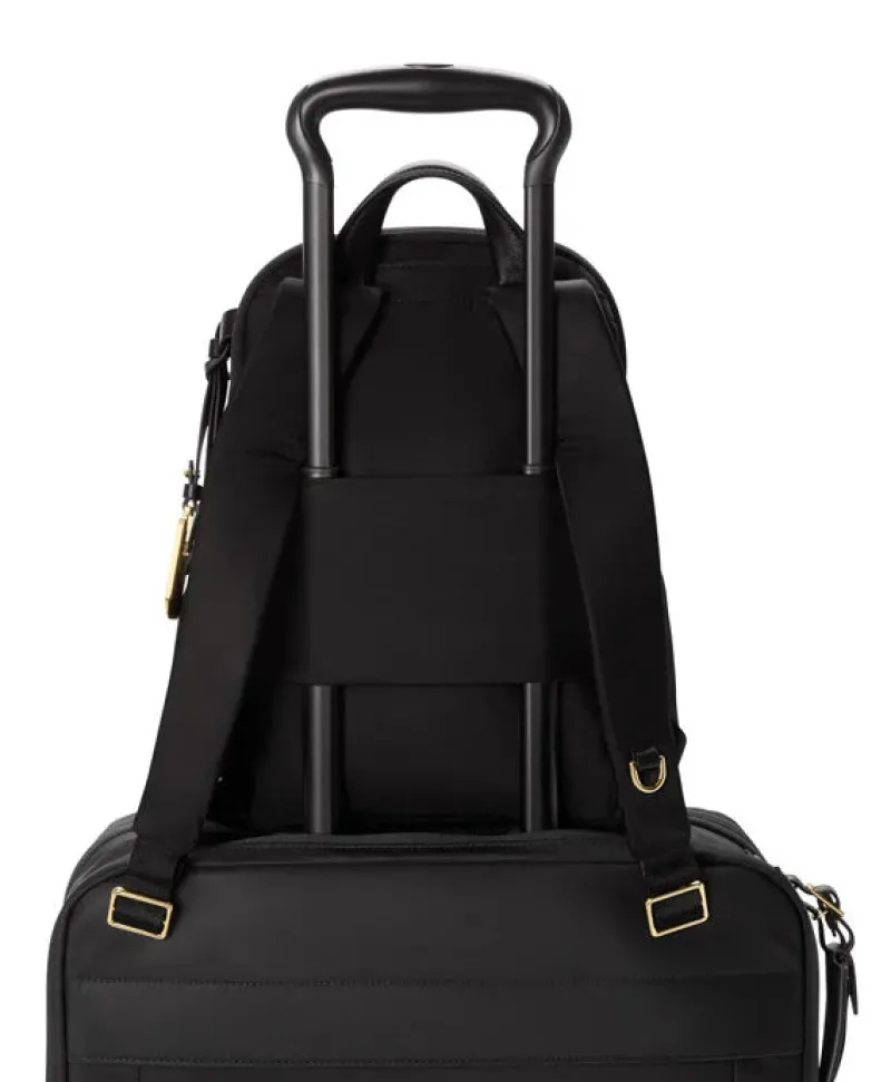 London Luggage Backpacks-VOYAGEUR Celina Medium Backpack - Black/Gold