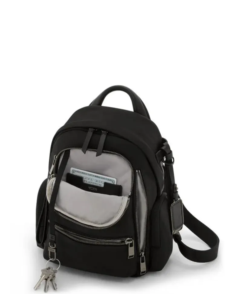 Tumi Backpacks-VOYAGEUR Celina Small Backpack - Black/Gunmetal