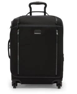 Tumi Softside Luggage | Cabin Luggage-VOYAGEUR LEGER Continental 4 Wheeled Expandable Carry-On - Black/Gunmetal