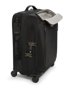 Tumi Softside Luggage | Cabin Luggage-VOYAGEUR LEGER Continental 4 Wheeled Expandable Carry-On - Black/Gunmetal