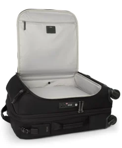 Tumi Softside Luggage | Cabin Luggage-VOYAGEUR LEGER Continental 4 Wheeled Expandable Carry-On - Black/Gunmetal