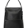 London Luggage Handbags & Totes | Backpacks-VOYAGEUR Limerick Backpack/Tote - Black/Gunmetal