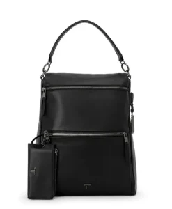 London Luggage Handbags & Totes | Backpacks-VOYAGEUR Limerick Backpack/Tote - Black/Gunmetal