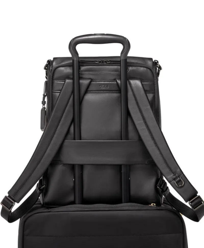 London Luggage Handbags & Totes | Backpacks-VOYAGEUR Limerick Backpack/Tote - Black/Gunmetal
