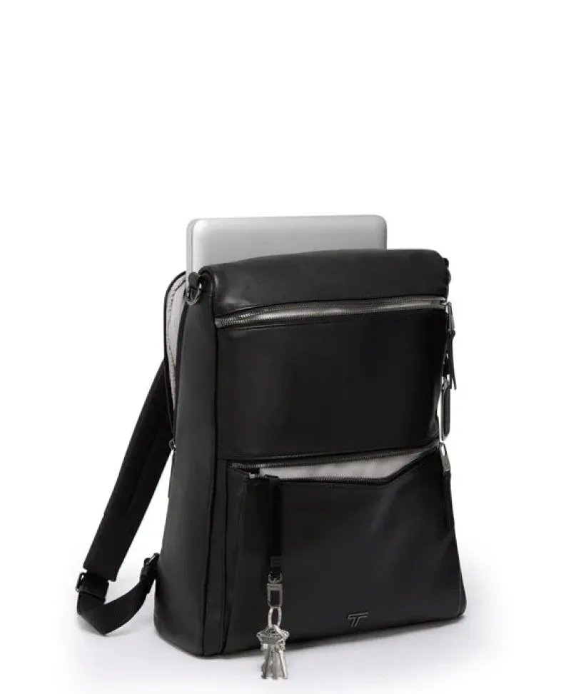 London Luggage Handbags & Totes | Backpacks-VOYAGEUR Limerick Backpack/Tote - Black/Gunmetal