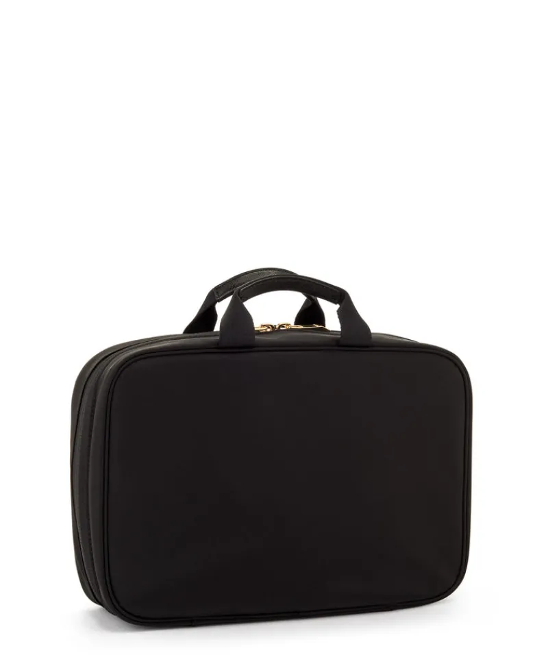 Tumi Beauty Case | Toiletry Bags-VOYAGEUR Madeline Cosmetic Pouch - Black/Gold
