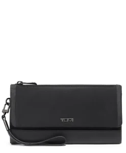 Tumi Wallets-VOYAGEUR SLG Travel Wallet - Black/Gunmetal