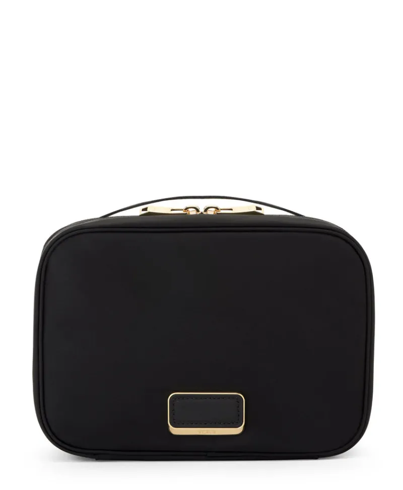 Tumi Beauty Case | Toiletry Bags-VOYAGEUR Tammin Cosmetic - Black/Gold