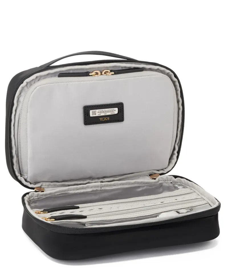 Tumi Beauty Case | Toiletry Bags-VOYAGEUR Tammin Cosmetic - Black/Gold