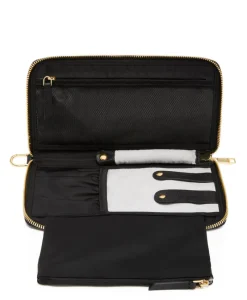 Tumi Jewellery Case-VOYAGEUR Vevay Jewelry Portfolio - Black/Gold