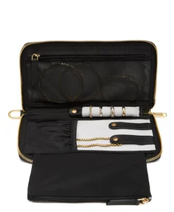 Tumi Jewellery Case-VOYAGEUR Vevay Jewelry Portfolio - Black/Gold