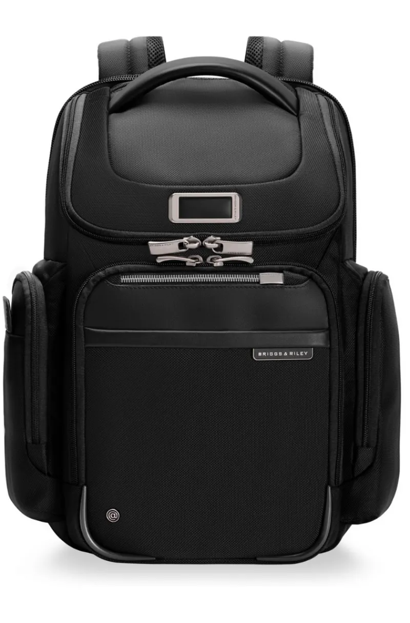 Briggs & Riley Backpacks-@Work Medium Widemouth Backpack - Black