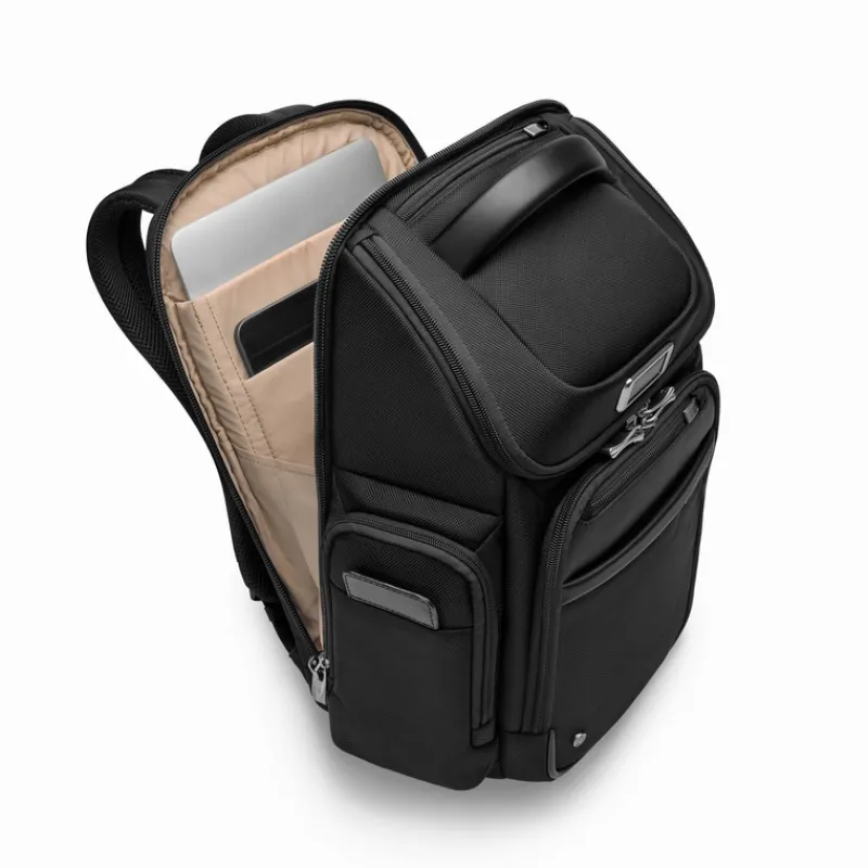 Briggs & Riley Backpacks-@Work Medium Widemouth Backpack - Black