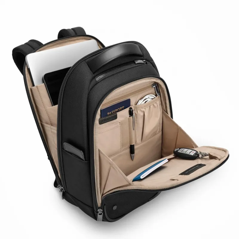 Briggs & Riley Backpacks-@Work Slim Backpack - Black