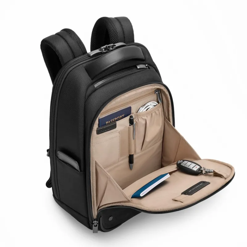 Briggs & Riley Backpacks-@Work Slim Backpack - Black