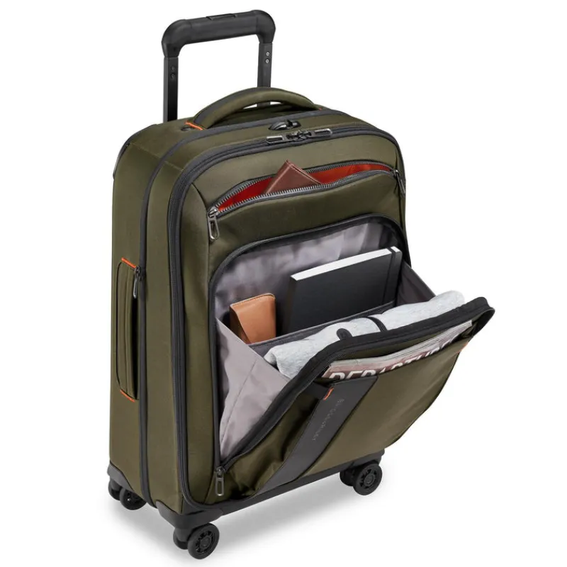 Briggs & Riley Spinner (4 Wheel) | Softside Luggage-ZDX DOMESTIC 56cm Carry-On Expandable Spinner - Hunter