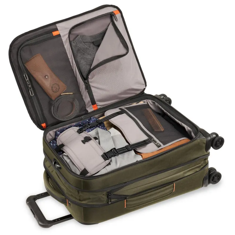 Briggs & Riley Spinner (4 Wheel) | Softside Luggage-ZDX DOMESTIC 56cm Carry-On Expandable Spinner - Hunter