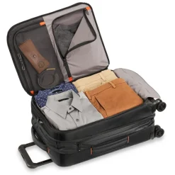 Briggs & Riley Spinner (4 Wheel) | Softside Luggage-ZDX DOMESTIC 56cm Carry-On Expandable Spinner - Black